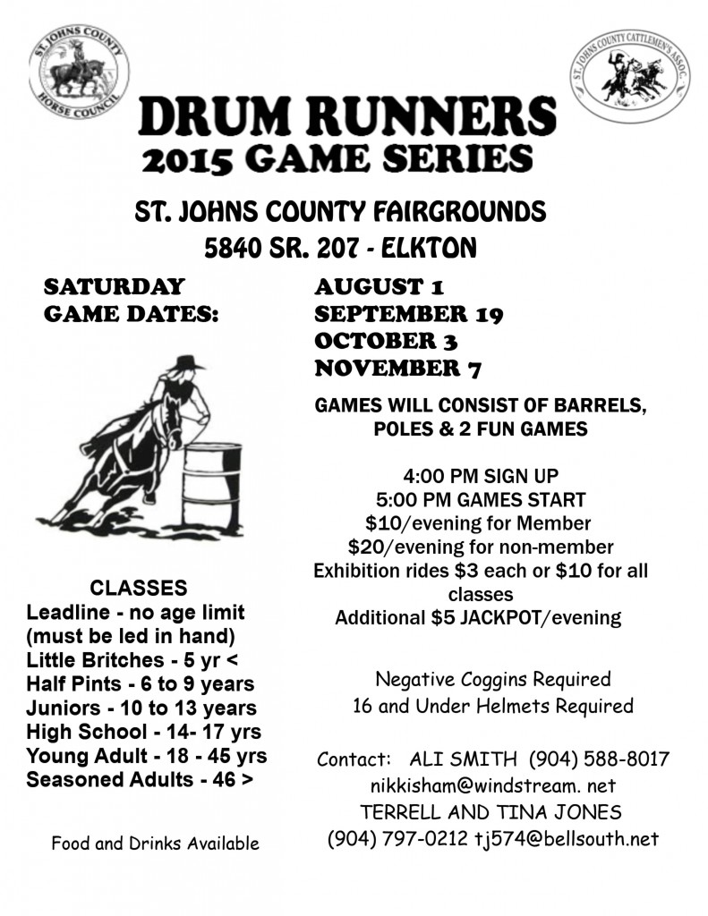 DRUM RUNNERS GAME FLYER